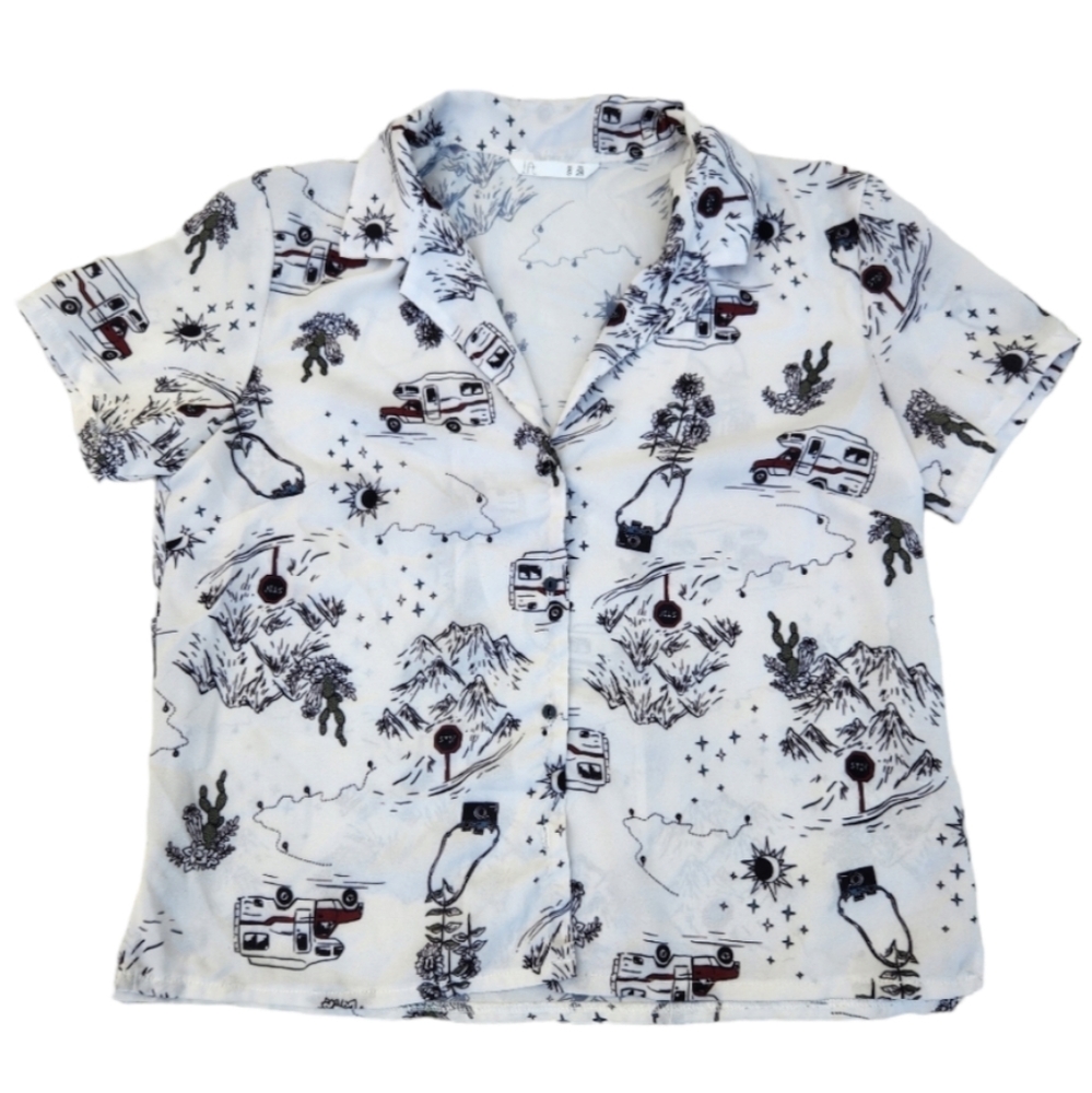 Vintage print blouse